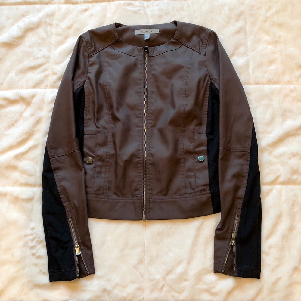 Athleta Bomber Jacket Mint Condition - Picture 2 of 4